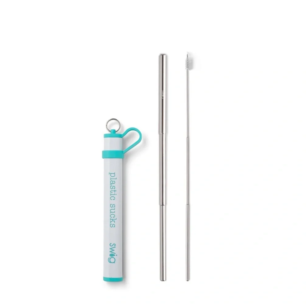 Swig Royal Telescope Stainless Steel Straw Set